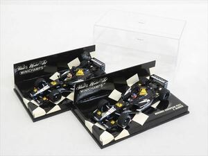 ◆◇MINICHAMPS ミニチャンプス MINARDI EUROPEAN PS01 F.アロンソ A.ユーン ミナルディ 1/43 ミニカー ケース付 計2点◇◆