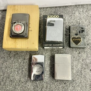 H064 まとめ ▲ Zippo ジッポー オイルライター 5点セット タイムライト ハワイ大学 ウィンディ スリム 他 喫煙具 喫煙グッズ