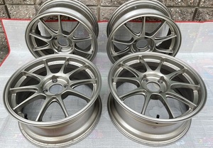 WedsSport　TC-105N　15×6.5ｊ＋43　PCD100 4穴　2本、16×7ｊ＋43 PCD100 4穴　2本　トヨタ　ＺＺＷ３０　ＭＲ－Ｓ