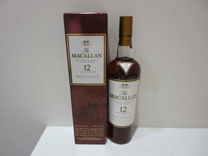 #37664　The MACALLAN ザ・マッカラン　12年　シェリーオークカクス シングルモルト　スコッチウイスキー　700ml