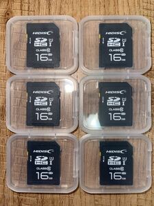 値引き！(お買い得！) SDカード 16GB【6個セット】