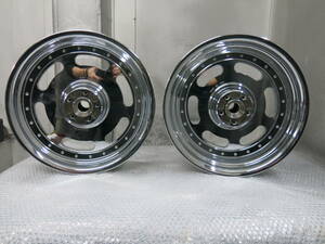 未使用 H-D純正 ダイナ FXDF ファットボブ クローム ホイール 前後 F 16x3.0 R 16x5.0 検 FXDF CVO カスタムオーダー品 施工品