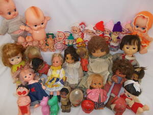 昭和レトロ人形 まとめ売り 40体以上 約5キロ分 キューピー ソフビ 金髪人形 瞬き モンチッチ 抱き人形 当時物