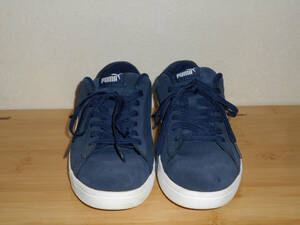 PUMA　プーマ 　 スエード レザースニーカー　Court Breaker Derby 　367366　ネイビー　サイズ27,5ｃｍ　　　　（３D　