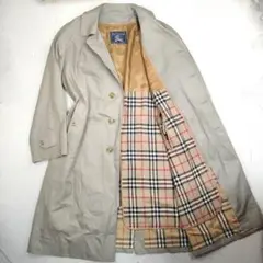 美品 希少3Lサイズ BURBERRY ステンカラーコート ノバチェック