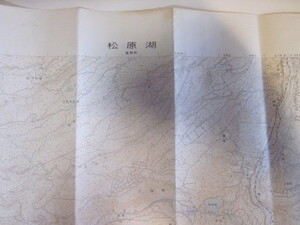 古地図　松原湖　2万5千分の1地形図◆昭和５８年◆長野県