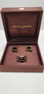 F/②/Pierre balmain PARIS/ピエールバルマン カフスボタン ネクタイピン/ピエールバルマン カフス タイピン/メンズアクセサリー/箱付き