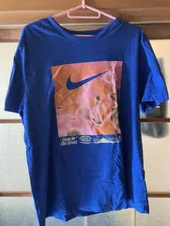 Nike グラフィック Tシャツ 青 バスケ XL ドライフィット