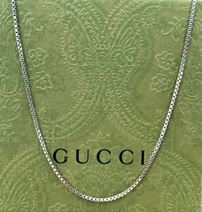 【即決/送料込み】希少/正規品 GUCCI/グッチ スーパーロング ベネチアン チェーンネックレス(約82cm)シルバー925/スターリングシルバー