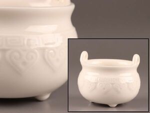 中国古玩 唐物 徳化窯 白磁 香炉 時代物 極上品 初だし品 C6541