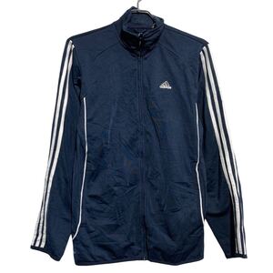 adidas ジャージ アディダス S ネイビー トラックジャケット スポーツウェア フルジップ 古着卸 アメリカ仕入 a611-6335