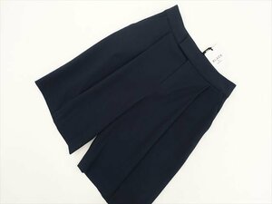 新品タグ付 ブラックバイマウジー BLACK BY MOUSSY ワンタックハーフパンツ 2 ネイビー