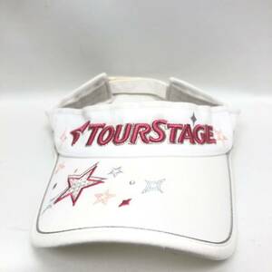 TOUR STAGE ツアーステージ ロゴ刺繍 ゴルフ サンバイザー