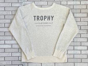 ＵＳＥＤ　トロフィークロージング　TROPHY CLOTHING　長袖スウェット　サイズ３８/Ｍ　日本製　TROPHY ATHLETIC