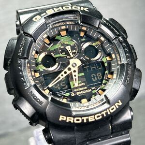 CASIO カシオ G-SHOCK ジーショック GA-100CF-1A9 腕時計 アナデジ クオーツ 多機能 カレンダー ラバーバンド ブラック 新品電池交換済み