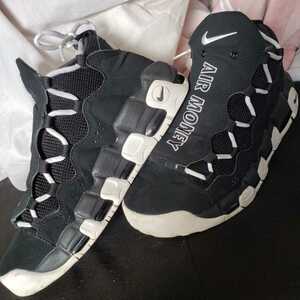 NIKE ナイキ AIR MORE MONEY エア モア マネー 27㎝ スニーカー sneaker バスケットボール シューズ basketball shoes フットウェア black