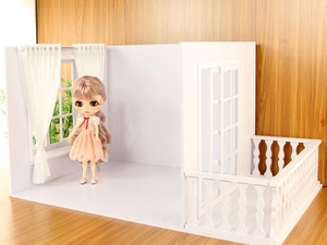 新品 BJD用 dollhouse YSDサイズ ドール用 ブライズ用 ドールハウス バルコニー doll 球体関節人形用 撮影 MZ-004
