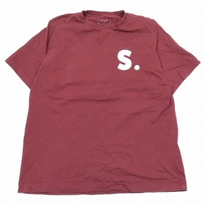 2022年製 ソフネット SOPHNET. BIG S. GRAPHIC TEE ビッグSグラフィック Tシャツ 半袖 カットソー M ボルドー SOPH-222051/3 メンズ