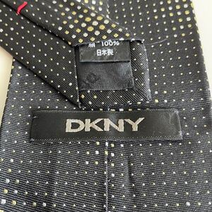 DKNY (ダナキャランニューヨーク)黒結晶ネクタイ