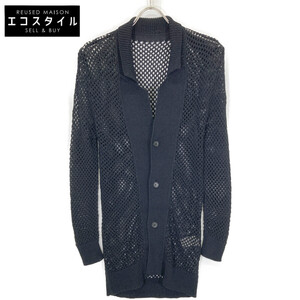 Ground Y グラウンドワイ 23SS ブラック GI-K01-060 コットン混 MESH KNITTED JACKET ブラック 1 カーディガン コットン レディース 中古