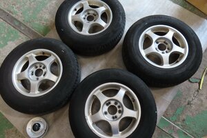 DAURA　アルミホイール　15インチ　6.5JJ　+45　マルチ　PCD114.3　4本セット　215/70R15　エクストレイル　UA-NT30　23043　伊t