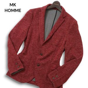 MK HOMME ミッシェルクラン オム 秋冬★ ソフト アンコン テーラード ジャケット Sz.48　メンズ　C4T10272_B#K