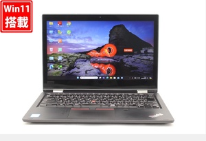 中古 フルHD タッチ 13.3型 Lenovo ThinkPad L380 YOGA Windows11 八世代 i5-8250U 8GB NVMe 256GB-SSD カメラ 無線 Office付 管:1830w