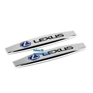 LEXUS レクサス 3Dメタルエンブレム 2個セット TOYOTA トヨタ バッジ ステッカーCT ES GS GX IS LF-A LS LX RX SC Rx300 Is250 Nx Gs300