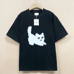 個性ヨーロッパ製※定価2万◆ブルガリア発※RISELIN 半袖Tシャツ 快適 ソフト ゆったり スウェット ストリート キュート 男女兼用 夏 M/46