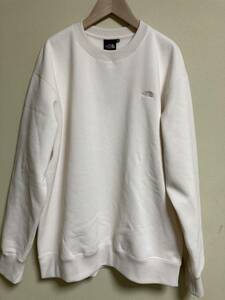 新品 未使用 THE NORTH FACE ザノースフェイス Small Logo Heather Sweat Crew スモールロゴヘザースウェットクルー OW オフホワイト XL