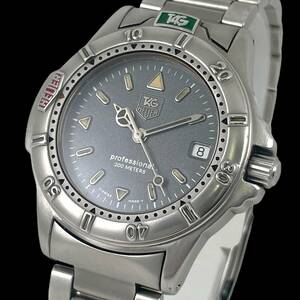 24E012　タグホイヤー　TAGHEUER　WF1211-K0　プロフェッショナル　3針　デイト　クォーツ　ボーイズ　グレー文字盤　1円～　