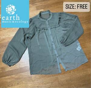 earth music&ecology シフォン ブラウス フリーサイズ