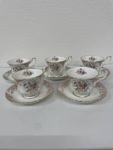 ROYAL ALBERT ロイヤルアルバート カップ＆ソーサー 5客 洋食器 NO.10370