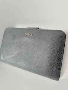 1円スタート！ FURLA 長財布 黒 フルラ レザー ブラック