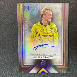 2023-24 Topps Museum UEFA Archival Julian Brandt Auto Dortmund /99 直筆サインカード ユリアン・ブラント