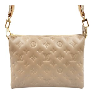 〇〇 LOUIS VUITTON ルイヴィトン モノグラム クッサンPM ショルダーバッグ M59277 ベージュ やや傷や汚れあり