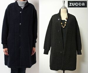 【SALE】●美品！ZUCCa【ズッカ】エアリージャージィーコート(*^_^*)定価37,000円+税