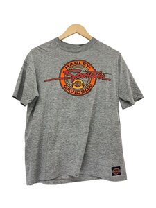 HARLEY DAVIDSON◆1982/MANITOWN/Tシャツ/XL/コットン/GRY/MANITOWN