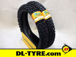 [前後セット] DUNLOP 新品 D605 2.75-21 4.10-18 [TS DT XL]