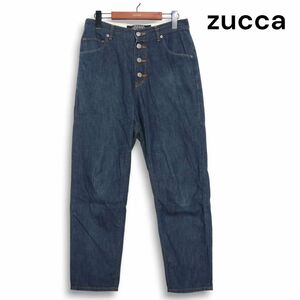 zucca ズッカ 通年 切替♪ サルエル デニム パンツ ジーンズ Sz.M　レディース 日本製　K4B00816_9#R