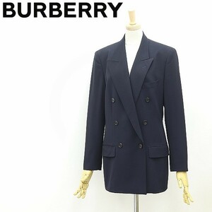 ヴィンテージ◆BURBERRYS バーバリー ダブル 紺ブレザー ジャケット ネイビー 7