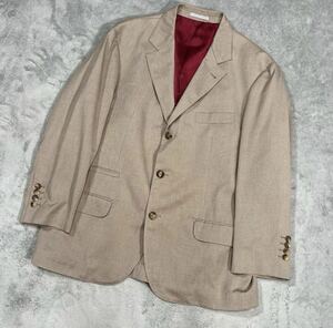 1円　極美品　希少　BRUNELLO CUCINELLI ブルネロクチネリ ビッグサイサイ　テーラードジャケット　コットン100% 54サイズ　8296