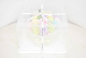 【送料無料】ソープフラワー ピエトロ ショコラ ピンク/黄緑/水色 28.5×28.5×18.5cm お祝い お誕生日 母の日 プレゼント ギフト G152