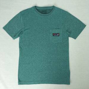 Patagonia パタゴニア Tシャツ 胸ポケット XSサイズ スリムフィット 半袖 グリーン