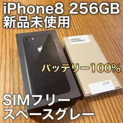 iPhone 8 スペースグレイ 256GB 新品未使用 本体 SIMフリー