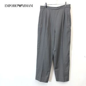 1O2024-F◆ old ◆ イタリア製 ◆ EMPORIO ARMANI エンポリオアルマーニ スラックス パンツ ボトムス ◆ size46 ウール レーヨン 古着