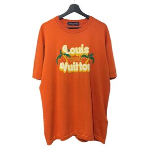 【中古】 LOUIS VUITTON ルイ・ヴィトン ショートスリーブコットンクルーネックTシャツ 1AFQR0 トップス 24030595 AO