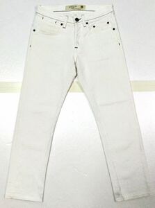 〜2/28▼ 良品「SIVIGLIA」“S-P021U-70050A-D16” テーパード ホワイトジーンズ White SIZE:28 イタリア製