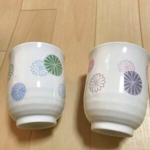 タチキチ 2客セット　ペア　湯飲み　湯呑　湯呑み　たち吉　陶器　夫婦湯飲み　食器 未使用品　コップ　茶碗　a53