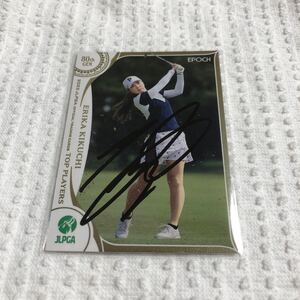 女子プロゴルフ　直筆サインカード　JLPGA EPOCH エポック　検索用　BBM 菊地絵理香